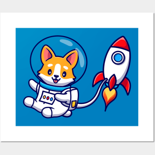 Space Corgi Posters and Art